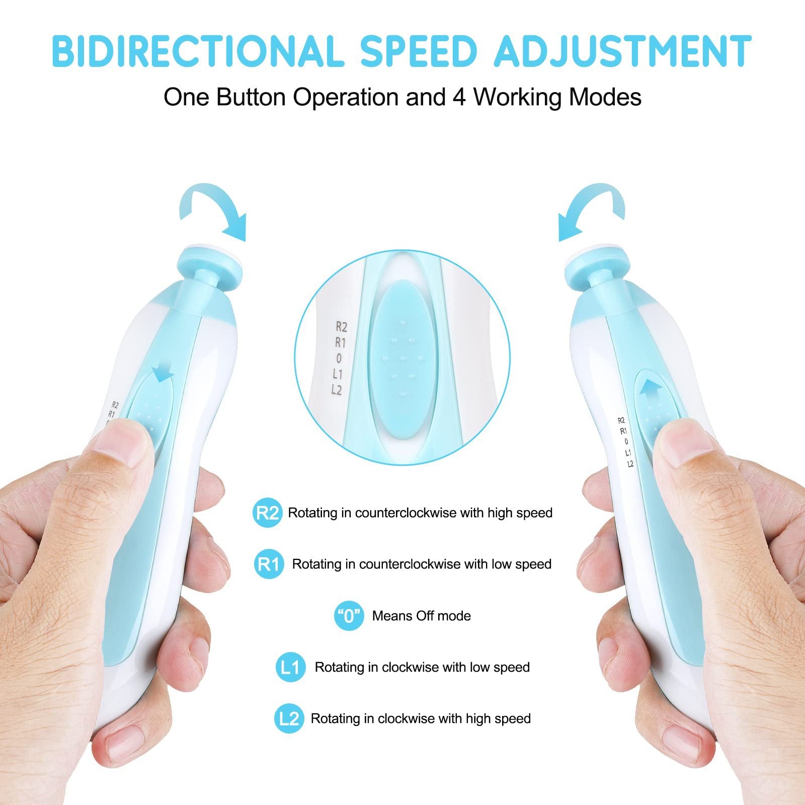 Rakshak Baby Nail Trimmer Safe Electric Baby Nail Cutter Pack of 1
