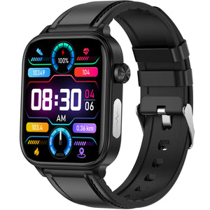 RAKSHAK E series ECG Health Smart Watch 1.96 Inch Full Touch Large Screen Heart Rate Blood Pressure Pressure Monitoring ET570 Smartwatch