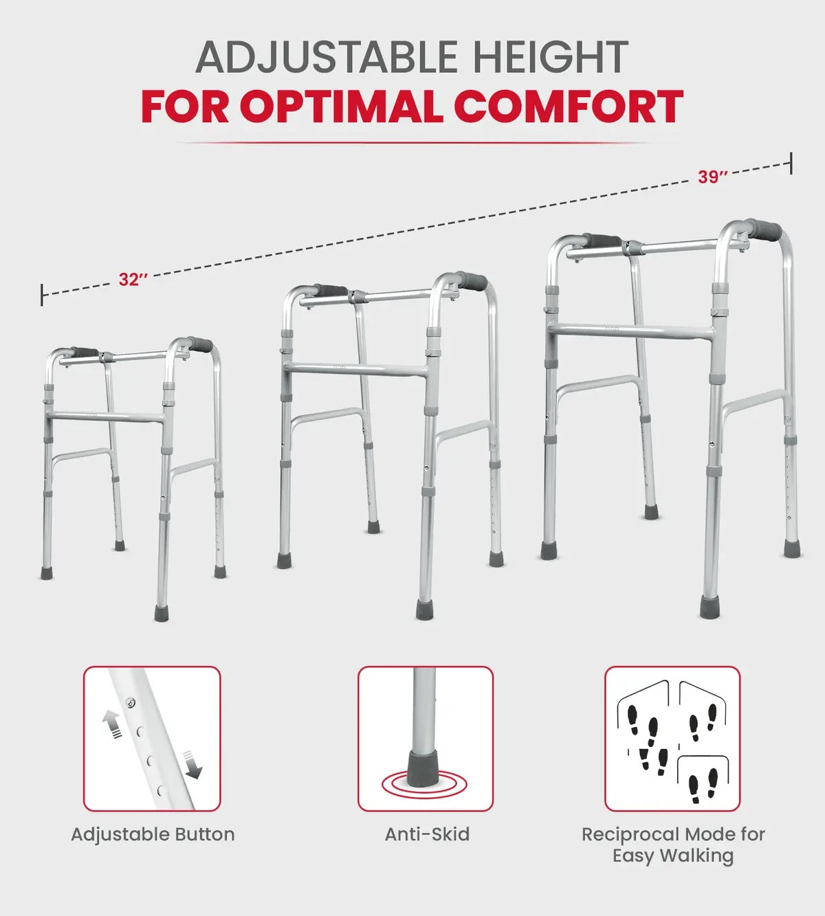 Walker Without Wheels for Seniors